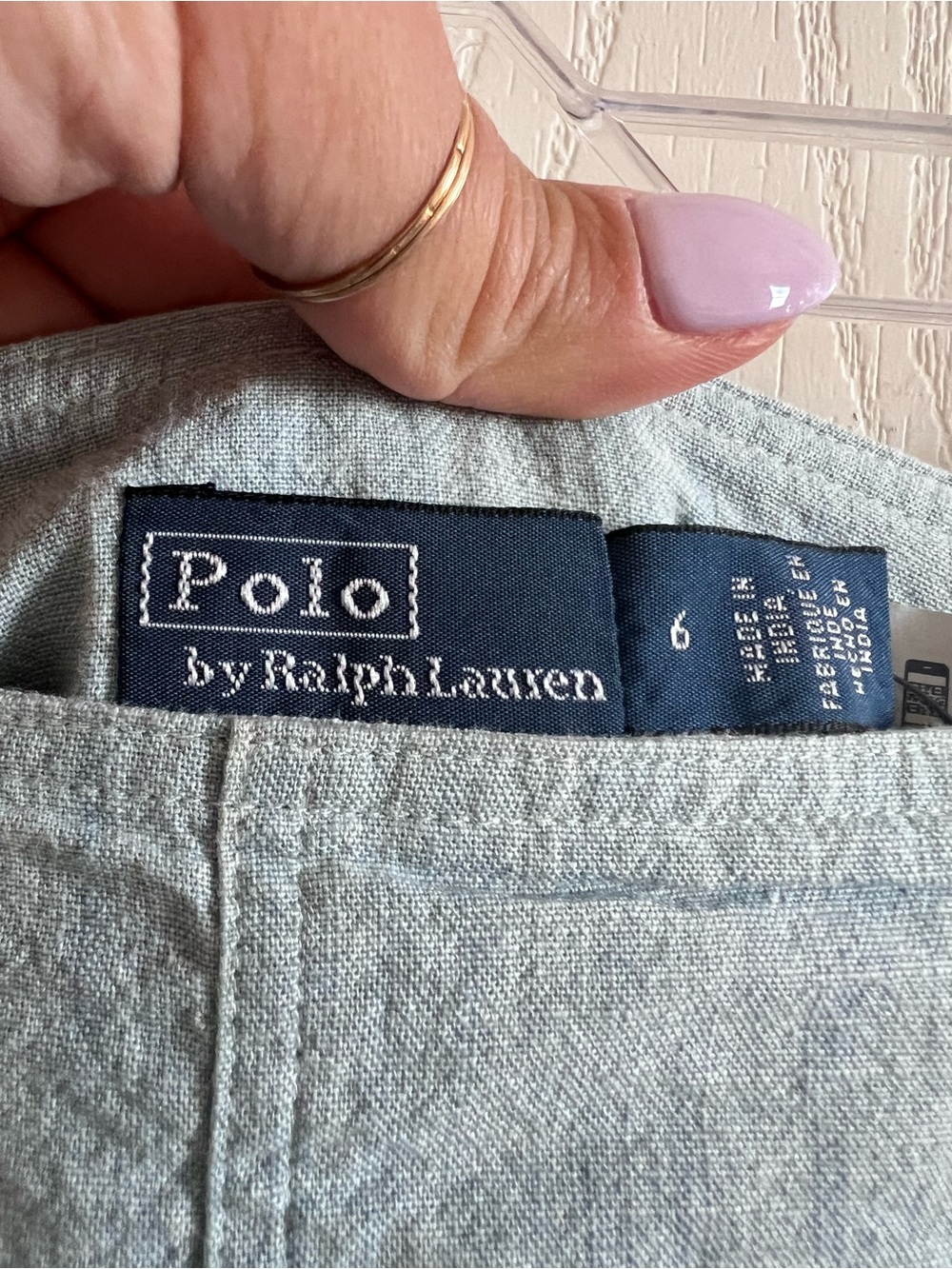 NWT Polo RALPH LAUREN Patchwork Chambray Maxi Skirt - Picture 9 of 10
